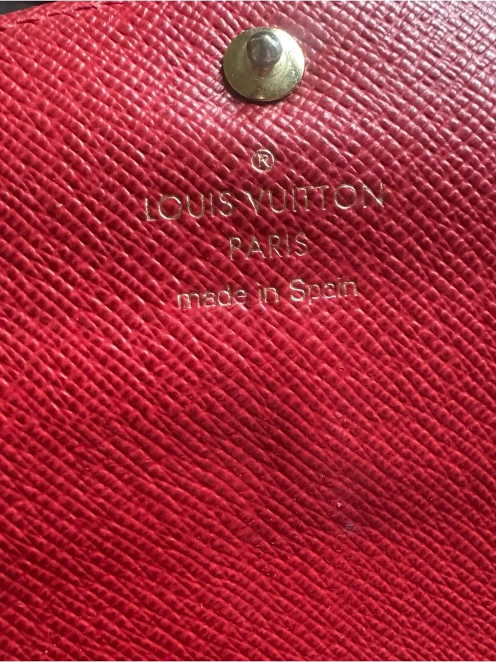 Louis Vuitton Emilie Wallet Damier Ebene Red Interior Long Wallet - Picture 6 of 10